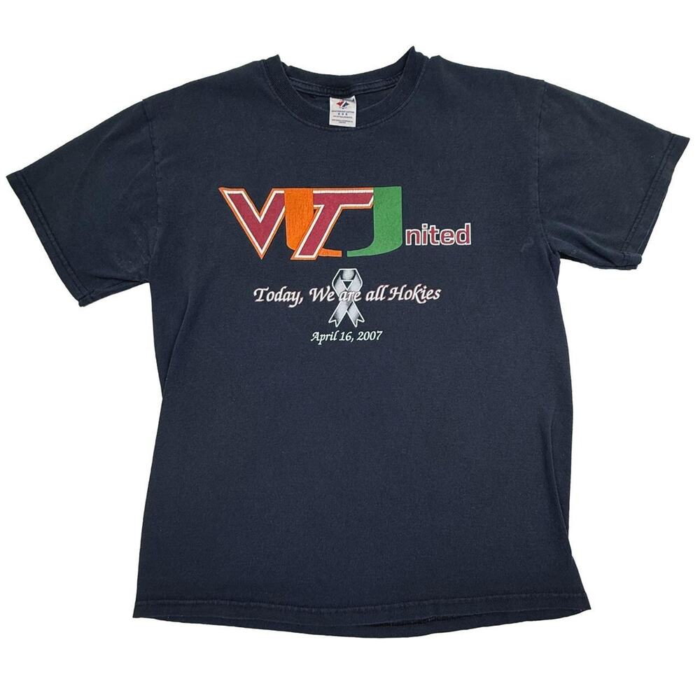 Virginia Tech VT 2007 Memorial Miami College Football Shirt Size M